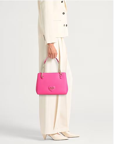 Love Moschino borsa saffiano fucsia