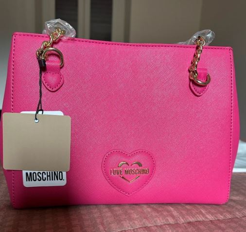 Love Moschino borsa saffiano fucsia